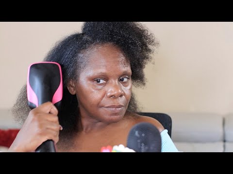 Trying Revlon Salon One Step Hair Styler ASMR Blow Dryer Sounds