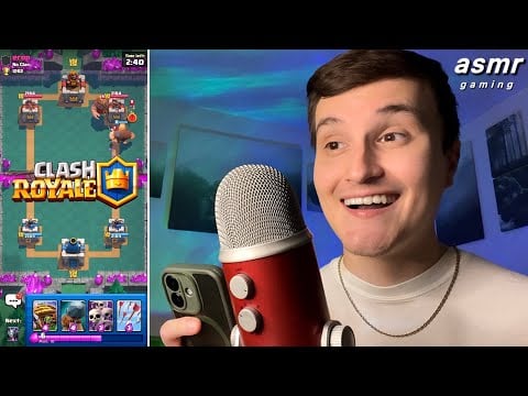 [ASMR] Clash Royale Gameplay 👑💤 (but im really bad still)