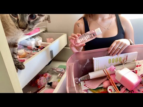 ASMR VLOG- ORGANIZANDO GUARDA ROUPA E ESTÚDIO NOVO💖