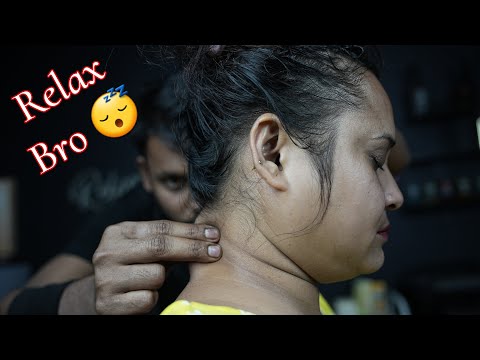 Massage For Female Satisfaction | ASMR Head And Neck Massage Therapy With Neck Cracking