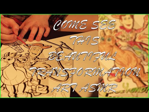 🎨 Painting ASMR 🎨 DRAGON IS BACK - Tingling Brush Sounds While Bringing a Picture To Life! HowTo