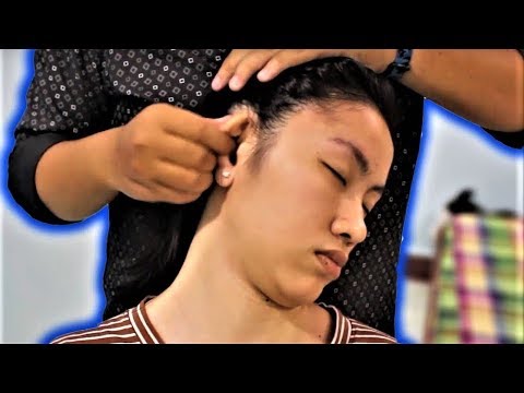 ASMR Full Massage for Emily - Head , Back & Leg Massage Relaxing