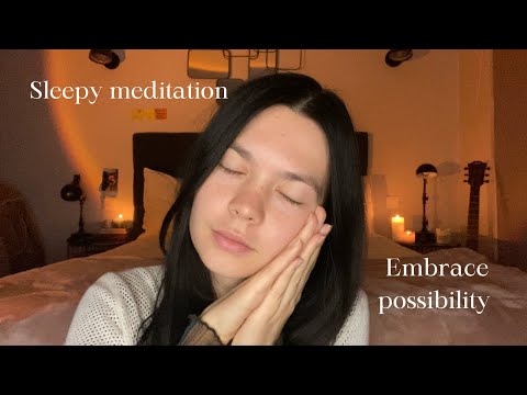 ASMR sleepy meditation to ground yourself | Embracing possibility and change 🌛🧘‍♀️🌛