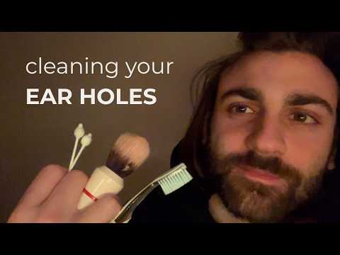 [ASMR] Lo-fi Cleaning Your Ears + Ear Massage + Affirmations