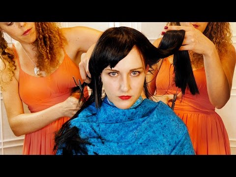 Warning! Disturbing ASMR Haircut ✂ Hair Brushing & Scalp Massage Sounds Binaural