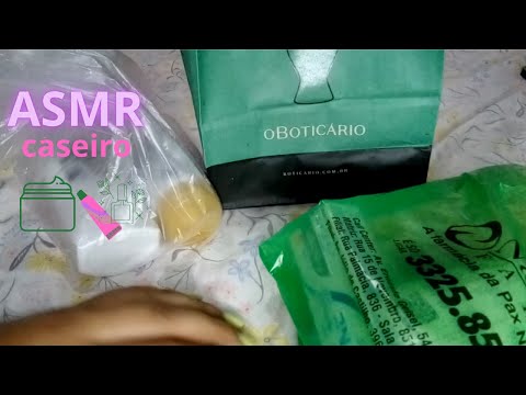 ASMR Comprinhas de Farmácia e O Boticário (Comprinhas de reposição)| Voz Suave