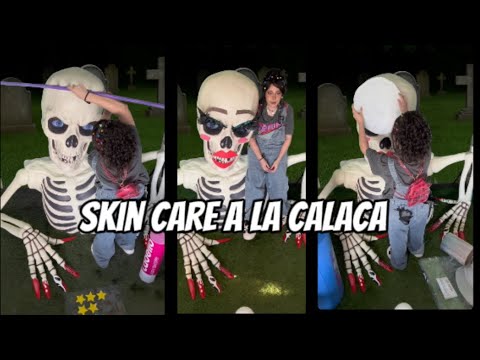 Versión larga skin care a la calaca #humor #asmr #relax 