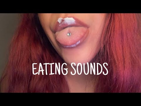 ASMR EATING SOUNDS (yogurt)