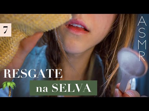 ASMR CUIDANDO da sua  PICADA DE COBRA 🐍 delicadamente na selva Australiana!