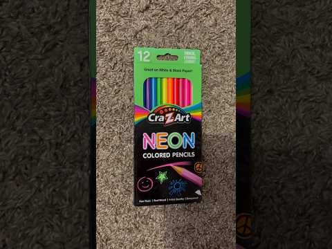 ASMR Tapping On A Cra-Z-Art Neon Colored Pencil Box (No Talking) #ASMR #Shorts