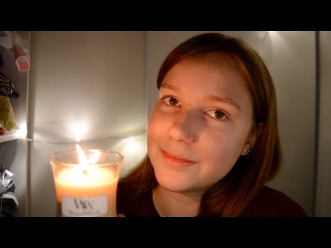 ASMR: Tingle Talk Time #11 + Crackling Candle~whispering