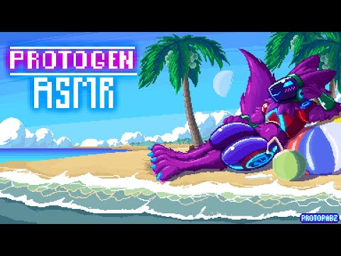 [Furry ASMR] Relaxing at the beach with a protogen⛱️🌊[M4A] [Ambience] [Soft spoken]