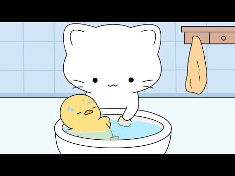 treating duckling's heatstroke | ASMR animation