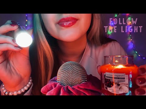 ASMR • FOLLOW THE LIGHT mit knisterndem Kaminfeuer [Kerze, Streichholz, Feuer, Taschenlampe] 🔦🔥🕯