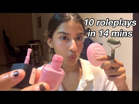 FAST | 10 Roleplays in 14 Minutes ASMR 