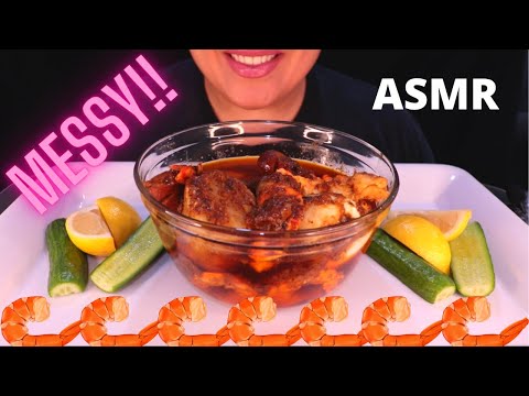 ASMR DESHELLED SEAFOOD BOIL LOBSTER TAILS MUKBANG 먹방 (COLLAB W/@eatandchillwithsteph3324 )