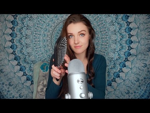 ASMR TUTORIAL: Brushing, Curling & Spraying My Hair!