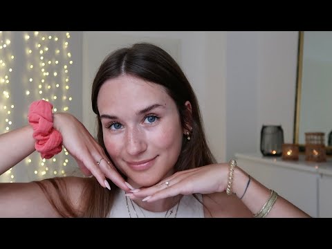 ASMR deutsch | Get ready with me 💜 Mein super simples Alltags Make-up 🤟🏽 Rambling Around German