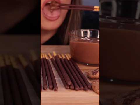 Eating Cookies and Nutella Chocolate #asmr #chocolate #food #mukbang