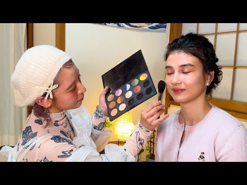 ASMR I GOT A VERY DETAILED MAKE UP!!! (very Close up) PART 2