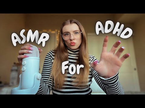 FAST AND AGGRESSIVE ASMR FOR ADHD (mouth sounds, nail tapping, mic triggers) *tingly & fast paced*