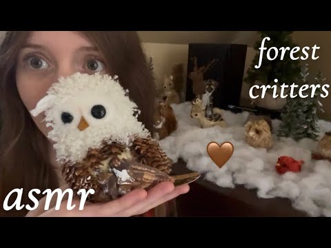 asmr winter forest critters! 🦉🦌 (lofi scratching)