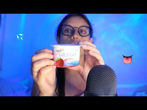 ASMR con yogurt griego 🤤