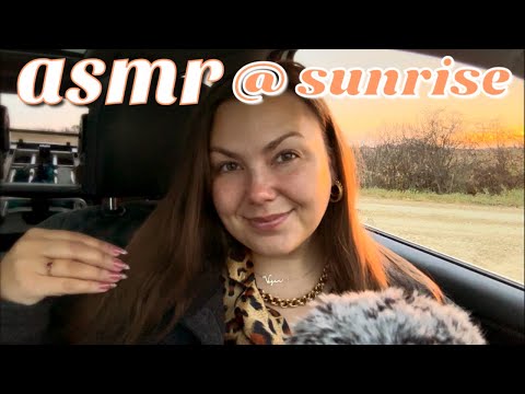 asmr during sunrise for ULTIMATE tingles + relaxation☀️🌈🌸 (cozy whispers, keeping you company🤗)