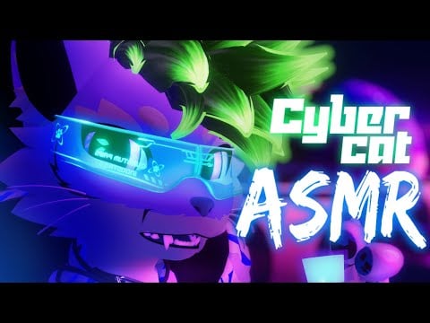 [Furry ASMR] A Gentle Cyber Catboy Friend Finds You 🐱⚡️🌃  [Roleplay] [Ambience] [VRChat]