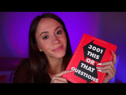 ASMR / Would You Rather Questions (whispering & writing)