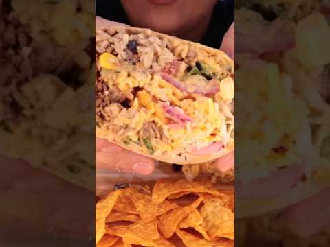 GIANT STUFFED BURRITO #asmr #food #summeronshorts