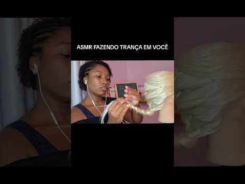 ASMR FAZENDO TRANÇA NO SEU CABELO NA SALA DE AULA #asmr #shorts #shortvideo