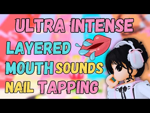 Roblox ASMR: ULTRA INTENSE Layered Wet Mouth Sounds + Nail Tapping for DEEP SLEEP