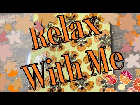 ASMR VISUAL & SOUND TRIGGERS: ORANGE FLOWERS STICKER PUZZLE #407