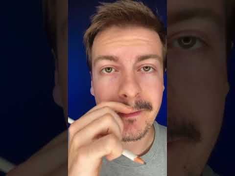 Drawing on your facial features #asmr #asmrshorts #shorts #visualasmr  #raeasmr #relaxing