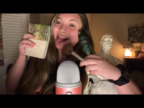 ASMR STUTTERING, FAST AND AGGRESSIVE TRIGGER ASSORTMENT (TAD, BOOK GRIPPING, FIZZY LOTION + MORE)