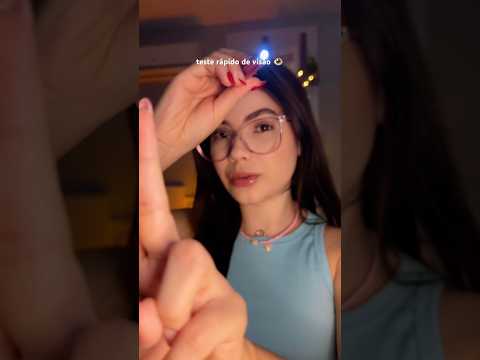 Asmr teste rápido de visão👁️ #asmrluz #asmrexam #oftalmologia #asmrchill