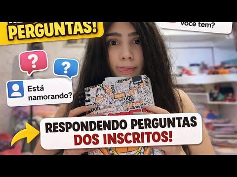 Respondendo perguntas dos inscritos! Vídeo não Asmr 