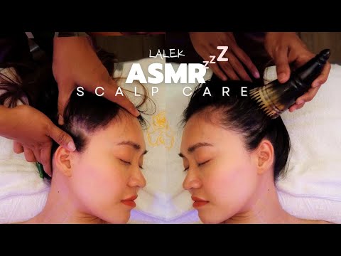 ASMR Head Massage & Salon for Deep Sleep, Anti-stress, Insomnia😴Head Spa Hair Wash Real Person ASMR