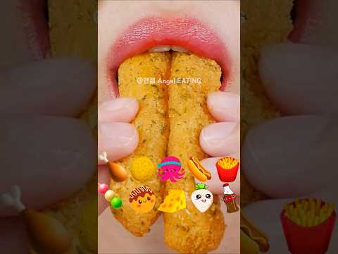 @AngelEATING777 asmr KOREAN FRIED CHICKEN & CHEESE BALL CORN DOG FRENCH FRIES 뿌링클 eating sounds