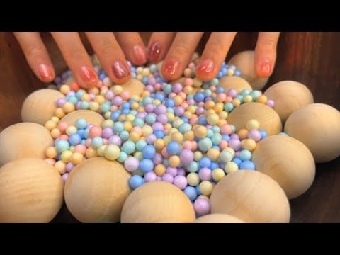 ASMR│The Natural Rhythm of Wooden Balls 🪵 Sleep & Relaxation Triggers｜No talking