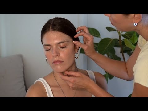 ASMR Perfectionist Hair Styling, Chic Ponytail, Gua Sha Shoulder & Neck (Whisper/Soft Spoken)