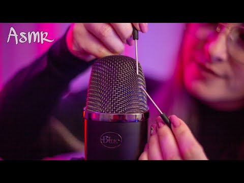 ASMR CONSERTANDO SEU MICROFONE | Sons relaxantes | Roleplay | Binaural | Blue Yeti