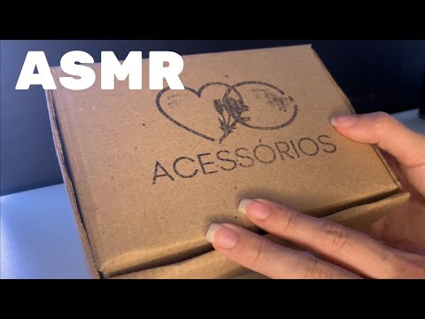 ASMR MOSTRANDO COISAS DA MINHA LOJA + EMBALANDO PEDIDO