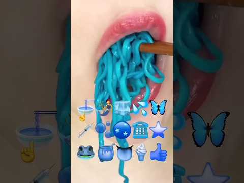 asmr EMOJI FOOD eating sounds(sped up)#asmr#asmrsounds #asmrsounds #audio