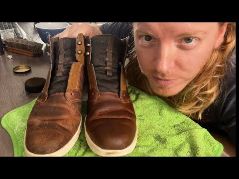 ASMR Shoe Shine and Cleaning