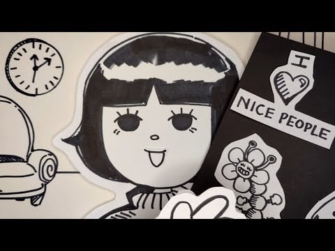 Doing Your Paper Tattoo [ASMR: Stapler Sounds, Sticky Crinkles, Paper Sounds]