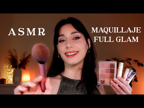 ASMR TE MAQUILLO Full Glam para Navidad ✨💄🎄 Atención Personal 🎁 Roleplay en Español