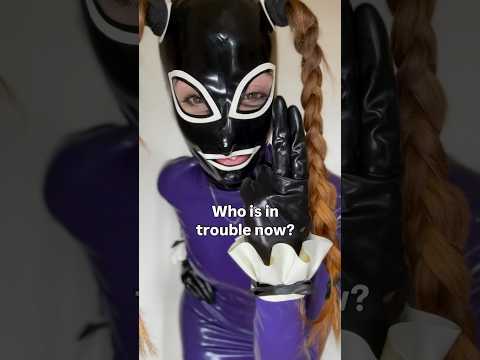 Who is in trouble now? #latexgloves #latex