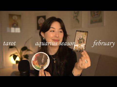 asmr tarot 🔮 pick a card readings for february & aquarius season (TIMELESS   tarot)